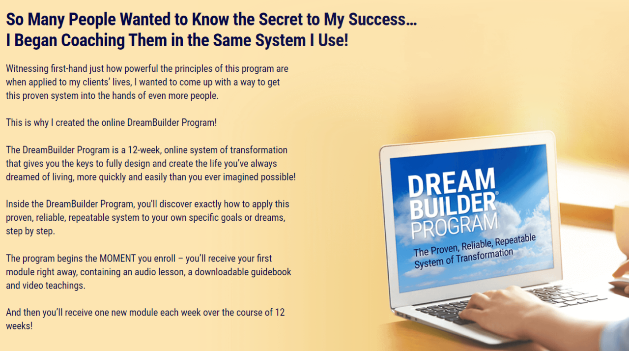 DreamBuilder Program - Sherry Gideons | Human Behavior & Personal ...